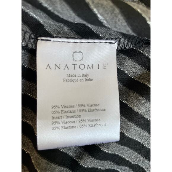 ANATOMIE Jersey Knit Striped Metallic Top - Picture 4 of 4